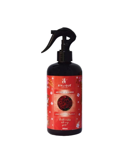 Rose Air Freshener 500ml | Floral Room & Home Freshener | Water Based Odor Eliminator with Essential Oils for Living Room, Bedroom, Bathroom & Office